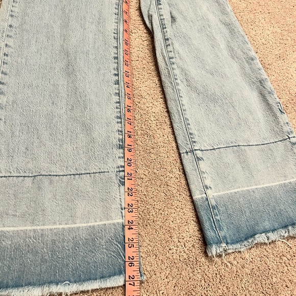 Habitual wide leg jeans distressed light wash size 25 - Picture 5 of 11